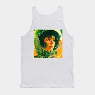 We Are Floating In Space - 61 - Sci-Fi Inspired Retro Artwork Tank Top